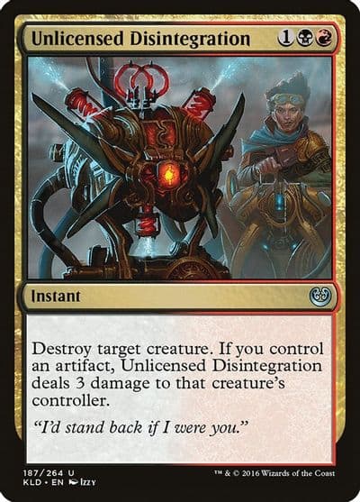 Unlicensed Disintegration Kaladesh Magic card
