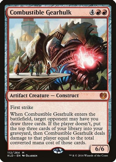 Combustible Gearhulk Kaladesh Magic card