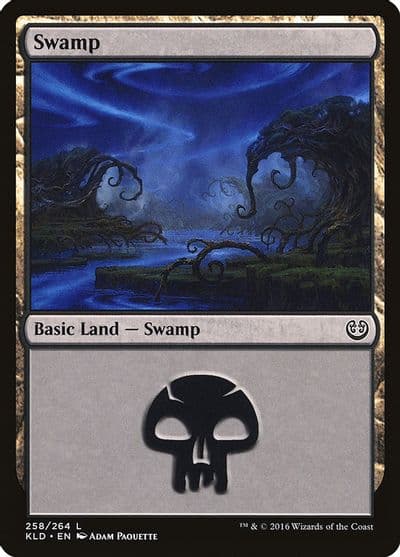 Swamp 258 Kaladesh Magic card