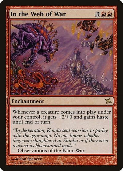 In the Web of War Betrayers of Kamigawa Magic card