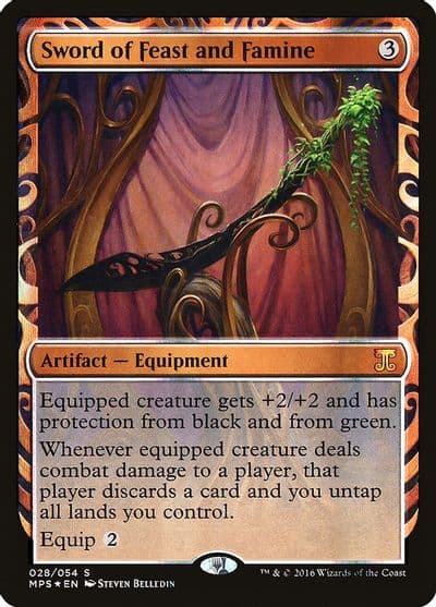 Sword of Feast and Famine Masterpiece Series: Kaladesh Inventions Magic card