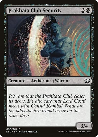 Prakhata Club Security Kaladesh Magic card