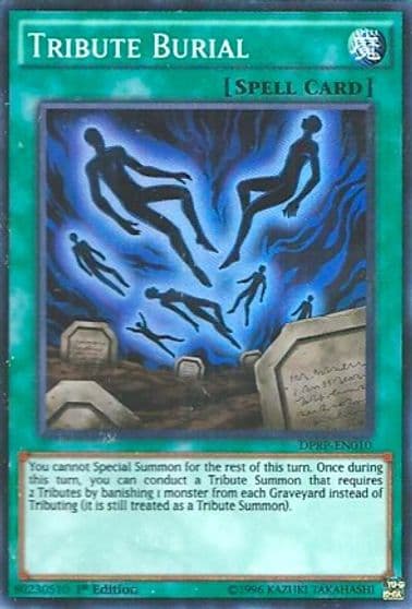 Tribute Burial Duelist Pack: Rivals of the Pharaoh Yu-Gi-Oh! card