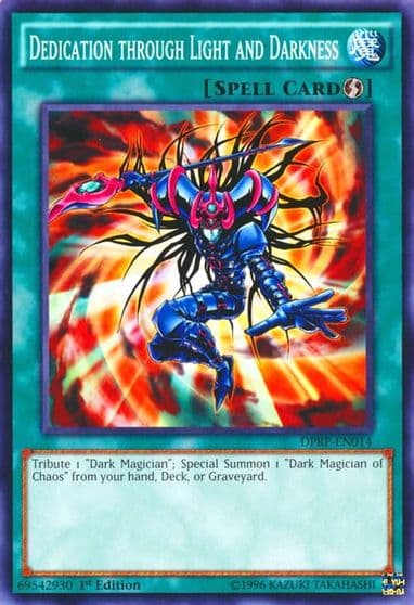 Dedication through Light and Darkness Duelist Pack: Rivals of the Pharaoh Yu-Gi-Oh! card