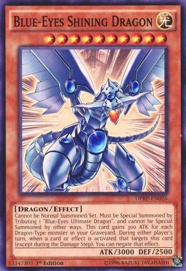 Blue Eyes Shining Dragon Duelist Pack: Rivals of the Pharaoh Yu-Gi-Oh! card
