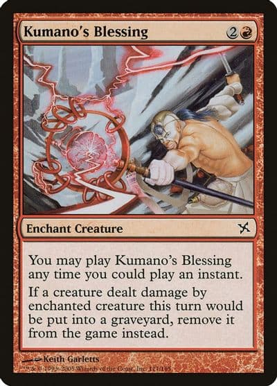 Kumanos Blessing Betrayers of Kamigawa Magic card