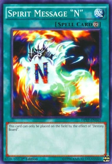 Spirit Message N Duelist Pack: Rivals of the Pharaoh Yu-Gi-Oh! card