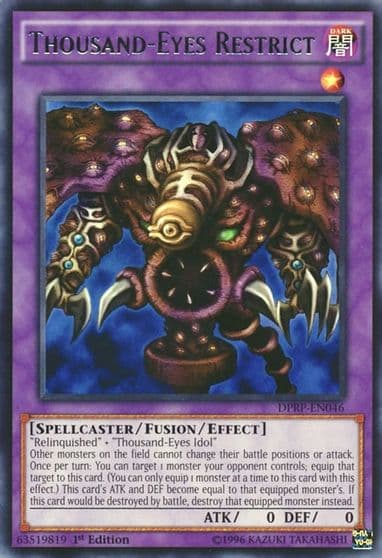 Thousand Eyes Restrict Duelist Pack: Rivals of the Pharaoh Yu-Gi-Oh! card