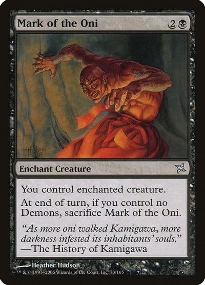 Mark of the Oni Betrayers of Kamigawa Magic card