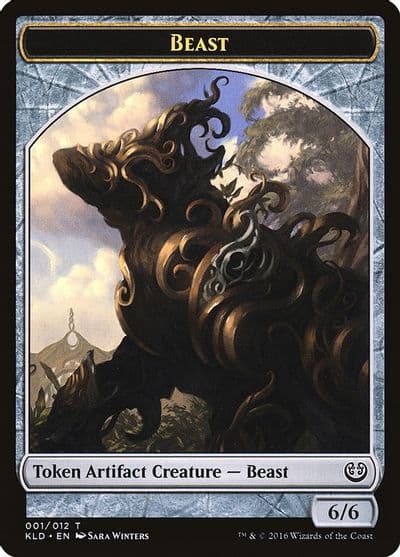 Beast Token 001 Kaladesh Magic card