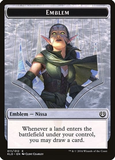 Emblem Nissa Vital Force Kaladesh Magic card