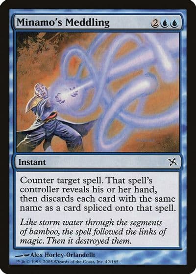 Minamos Meddling Betrayers of Kamigawa Magic card