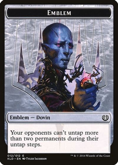 Emblem Dovin Baan Kaladesh Magic card