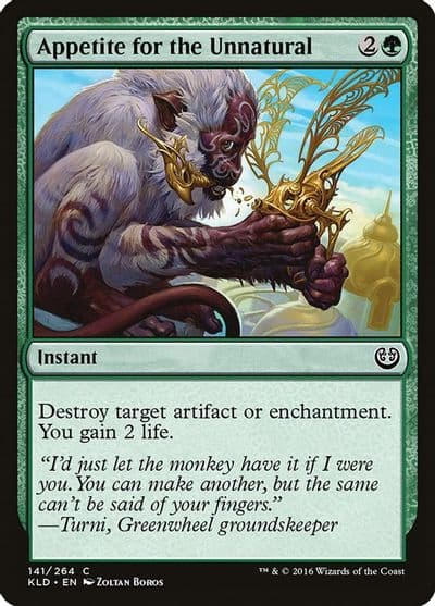 Appetite for the Unnatural Kaladesh Magic card