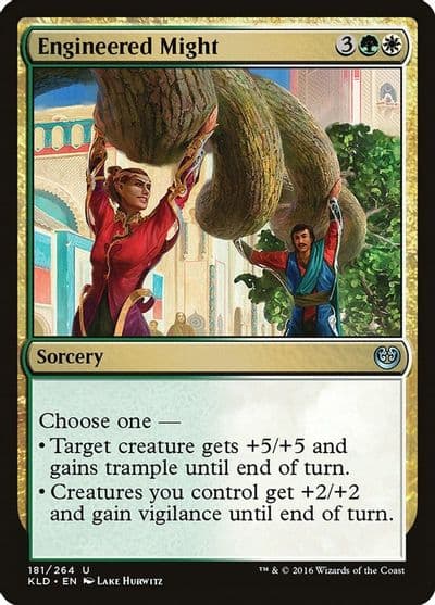 Engineered Might Kaladesh Magic card