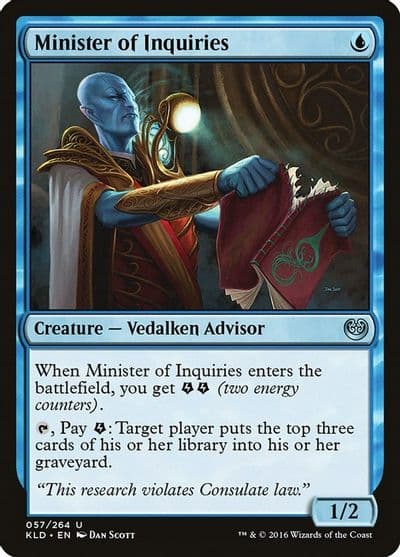 Minister of Inquiries Kaladesh Magic card