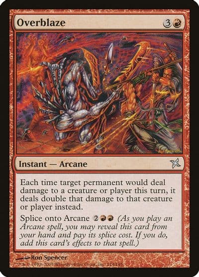 Overblaze Betrayers of Kamigawa Magic card