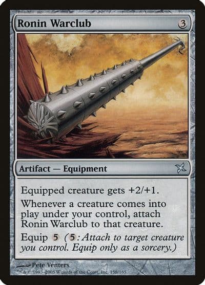 Ronin Warclub Betrayers of Kamigawa Magic card