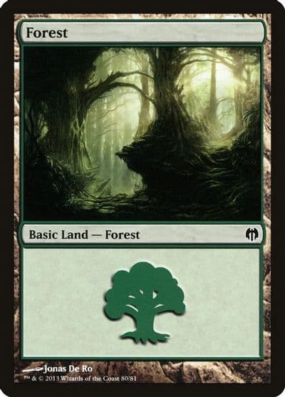 Forest 80 Duel Decks: Heroes vs. Monsters Magic card