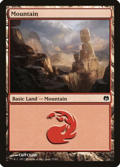 Mountain 35 Duel Decks: Heroes vs. Monsters Magic card