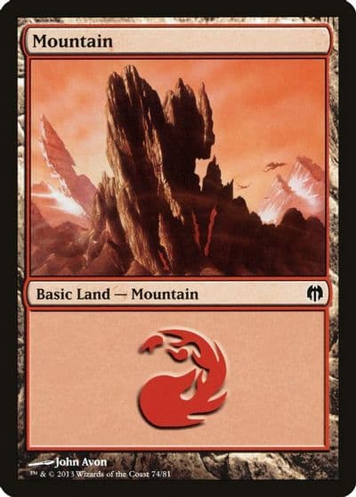 Mountain 74 Duel Decks: Heroes vs. Monsters Magic card