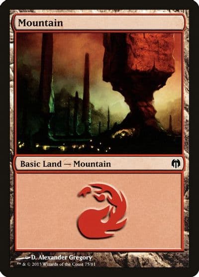 Mountain 75 Duel Decks: Heroes vs. Monsters Magic card