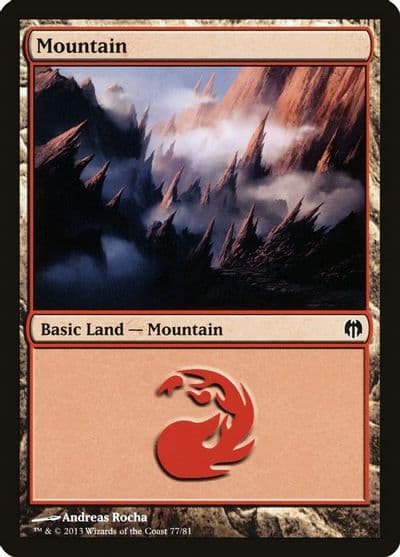 Mountain 77 Duel Decks: Heroes vs. Monsters Magic card