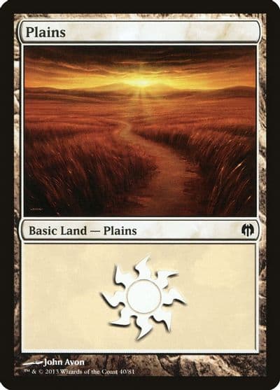 Plains 40 Duel Decks: Heroes vs. Monsters Magic card