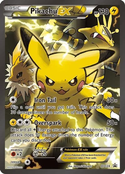 Pikachu EX - XY124 XY Promos Pokemon card