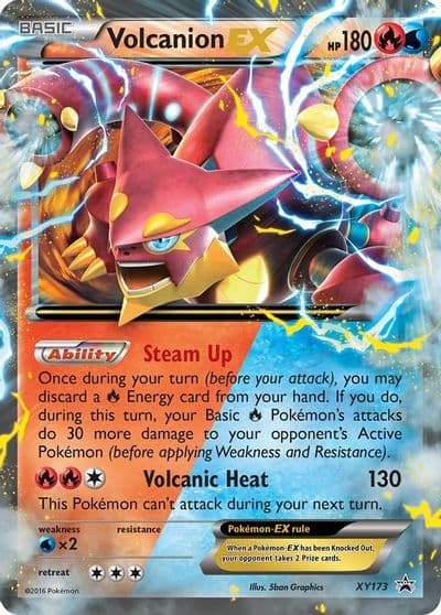 Volcanion EX XY Promos Pokemon card