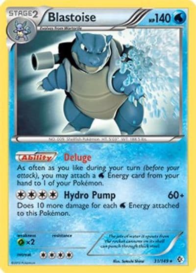 Blastoise (BW Boundaries Crossed) Deck Exclusives Pokemon card