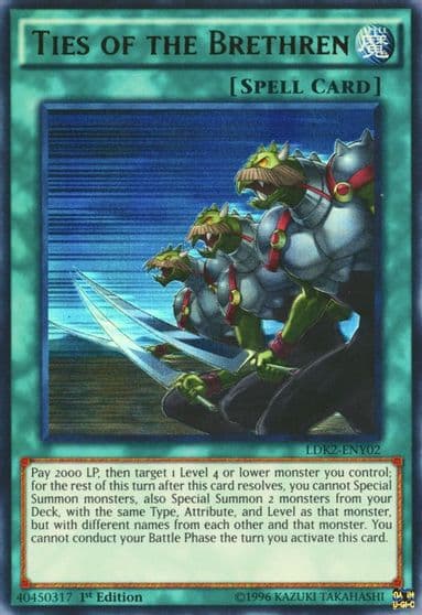 Ties of the Brethren Legendary Decks II Yu-Gi-Oh! card