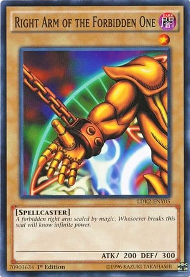 Right Arm of the Forbidden One Legendary Decks II Yu-Gi-Oh! card