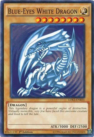 Blue Eyes White Dragon Version 2 Legendary Decks II Yu-Gi-Oh! card