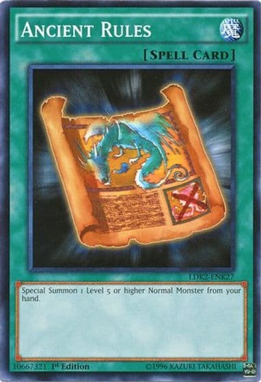 Ancient Rules Legendary Decks II Yu-Gi-Oh! card