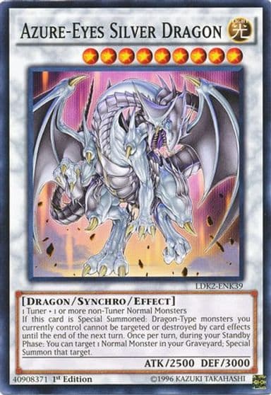 Azure Eyes Silver Dragon Legendary Decks II Yu-Gi-Oh! card