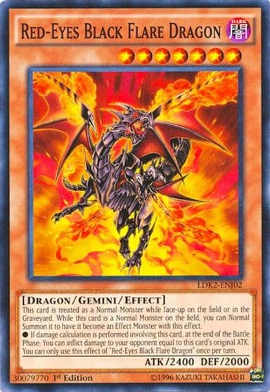 Red Eyes Black Flare Dragon Legendary Decks II Yu-Gi-Oh! card