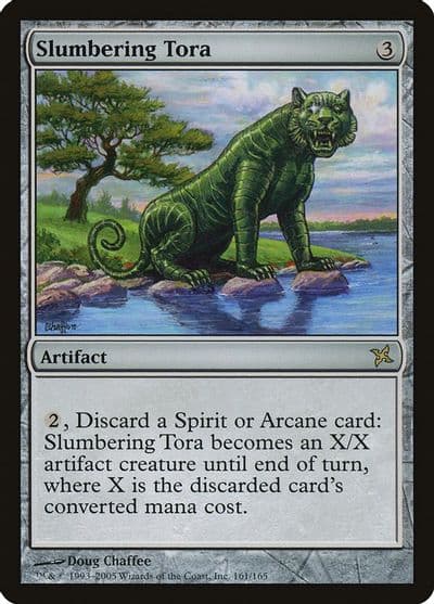 Slumbering Tora Betrayers of Kamigawa Magic card