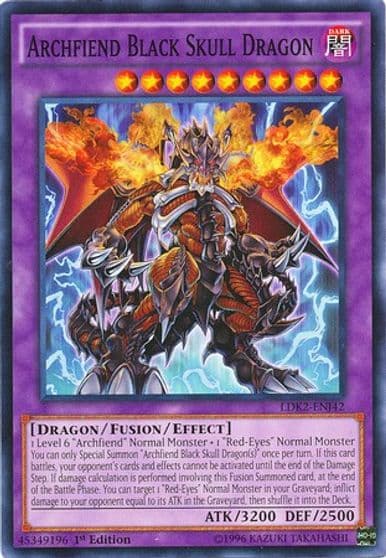 Archfiend Black Skull Dragon Legendary Decks II Yu-Gi-Oh! card