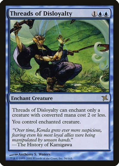 Threads of Disloyalty Betrayers of Kamigawa Magic card