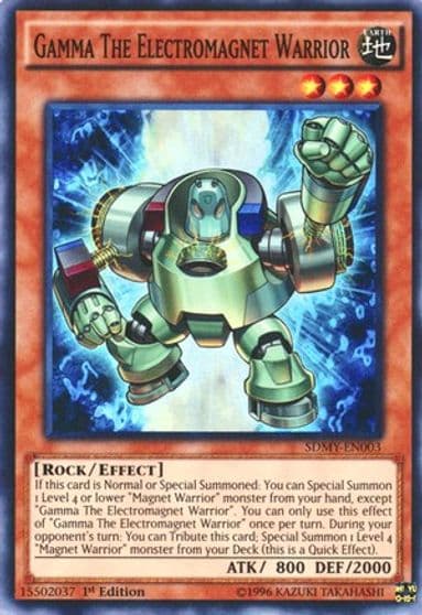 Gamma The Electromagnet Warrior Structure Deck: Yugi Muto Yu-Gi-Oh! card