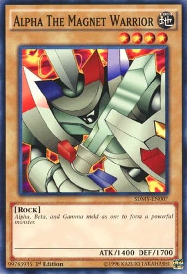 Alpha The Magnet Warrior Structure Deck: Yugi Muto Yu-Gi-Oh! card