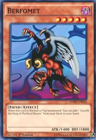 Berfomet Structure Deck: Yugi Muto Yu-Gi-Oh! card