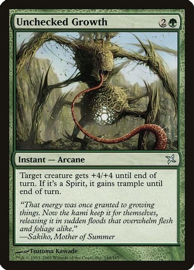 Unchecked Growth Betrayers of Kamigawa Magic card