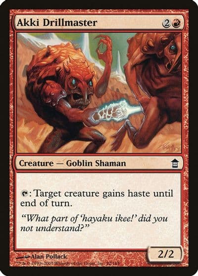 Akki Drillmaster Saviors of Kamigawa Magic card
