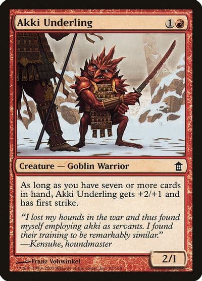 Akki Underling Saviors of Kamigawa Magic card