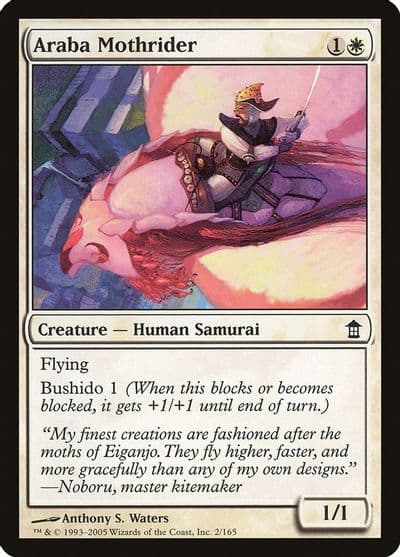 Araba Mothrider Saviors of Kamigawa Magic card