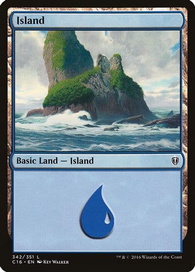 Island 342 Commander 2016 Magic card
