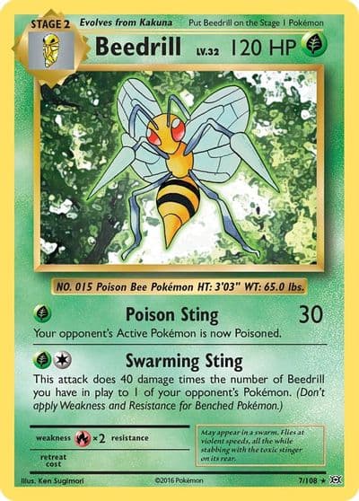 Beedrill XY - Evolutions Pokemon card