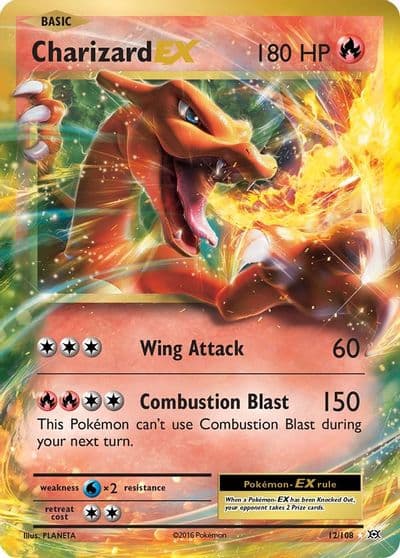 Charizard EX XY - Evolutions Pokemon card